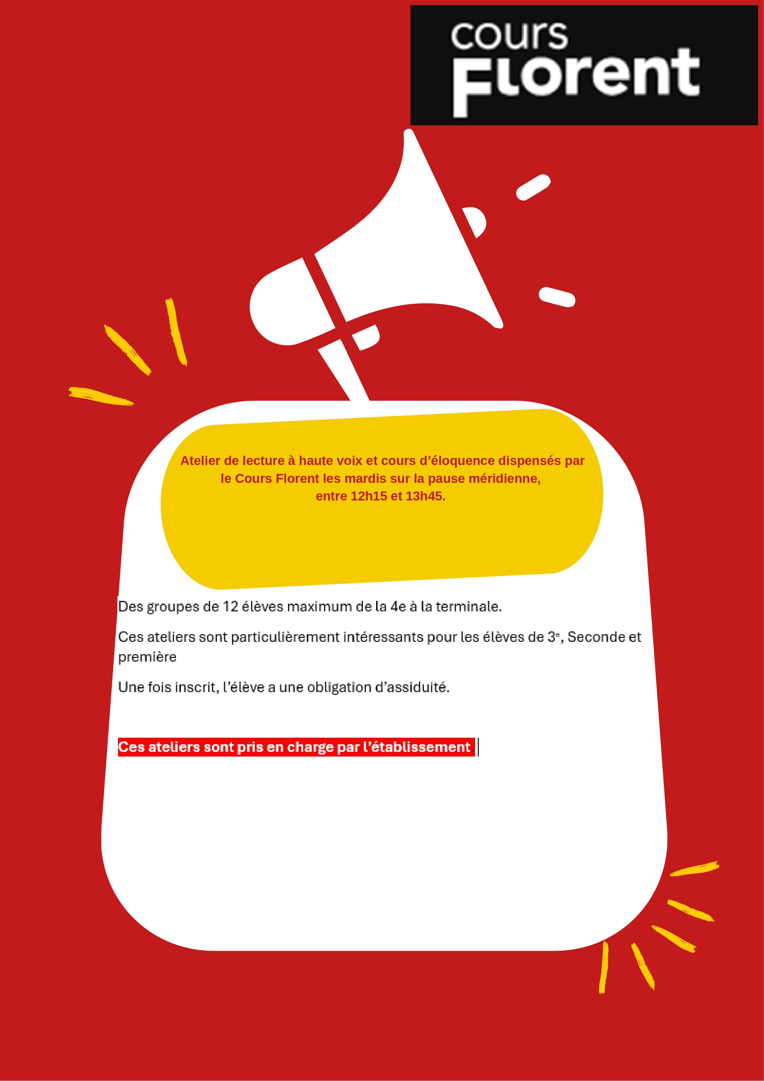 Ateliers Cours Florent