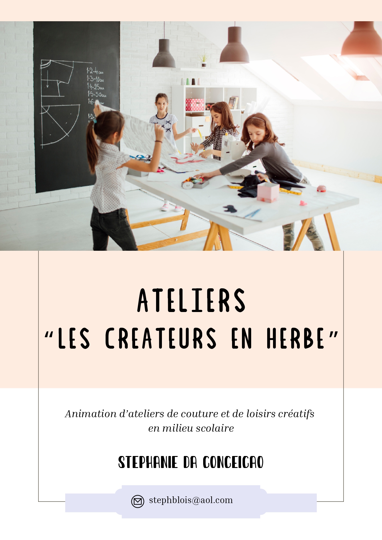 NOUVEAU A SAINT JOSEPH : ATELIER COUTURE