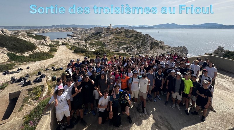Sortie des 3° au Frioul