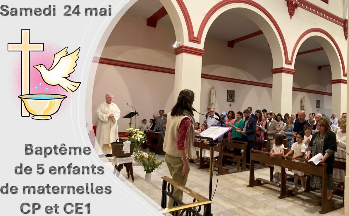 Baptêmes du samedi 24 mai 2025