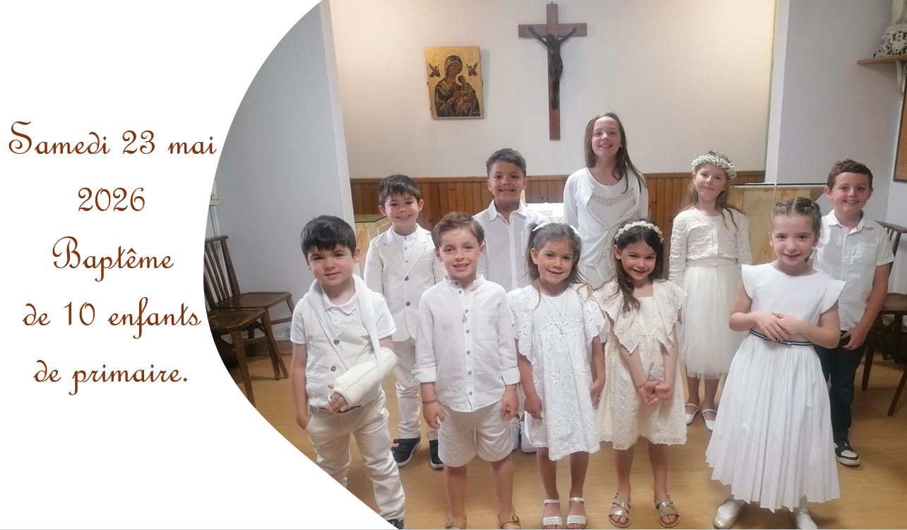 Baptêmes du mois de Mai