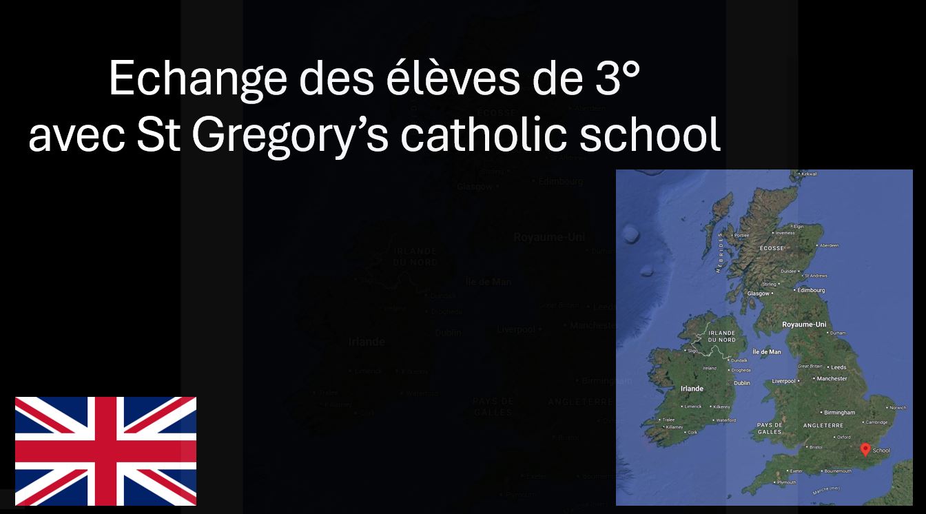 Echange des élèves de 3° avec un établissement anglais